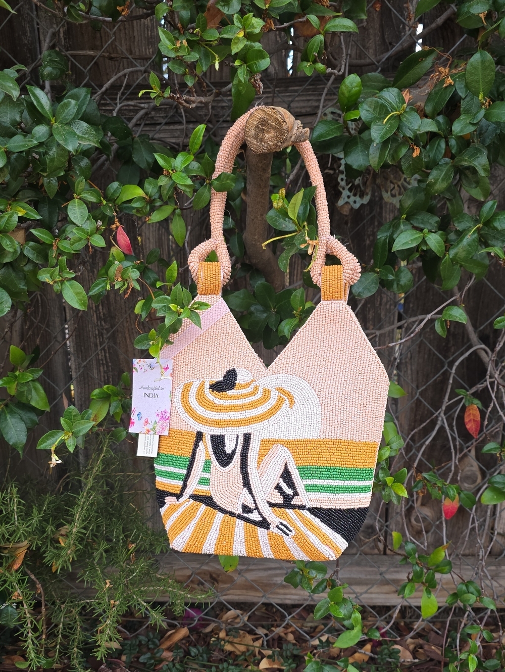 Viral Beach Lady Beaded Bag